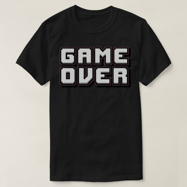 Spela över Retro Pixel Art T Shirt (Design framsida)