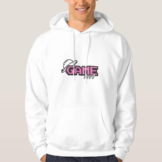 Spela över | Retro-spelgrafik, teve Hoodie (Framsida)