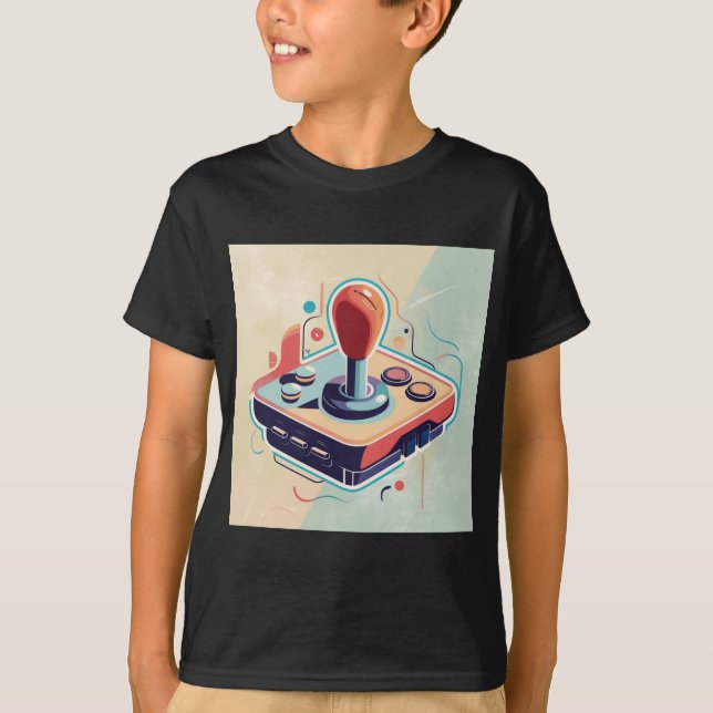 "Spela på: Abstrakt Joystick Art Tee Collection" (Framsida)
