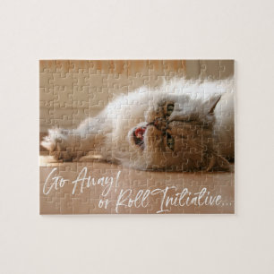 Spela på   Arg Go Away RPG Roleplayer Cat Photo Pussel