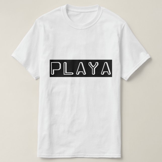 Spela på Playa  T Shirt (Design framsida)