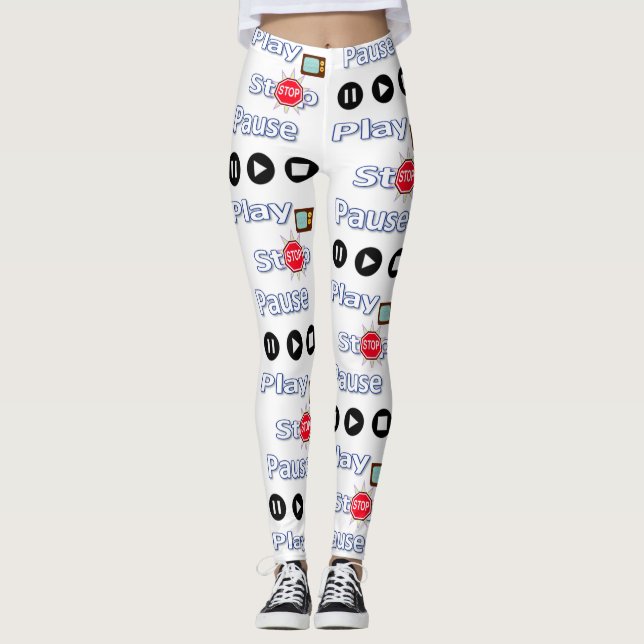 Spela Pausa Stoppa Leggings (Framsida)