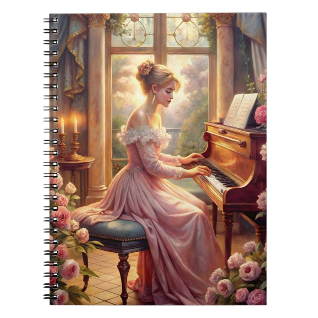 Spela Piano Anteckningsbok (Framsidan)