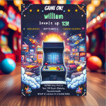 Spela pojkens Coola Kids-spel upp till trettonde f Inbjudningar<br><div class="desc">Gå in i spelvärlden med vår "Boy Coola Kids Gaming Level Up" 13:e födelsedagsinbjudan! Den här inbjudan är ett biljett till ett episkt firande, med levande spelgrafik som ställer in scenen för en oförglömlig födelsedagsbas. Perfekt för unga spelare och party älskare garanterar en atmosfär av ren upphetsning. Lägg upp roligten...</div>