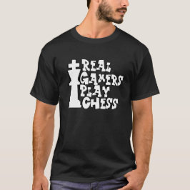 Spela schack i verkliga spel t shirt