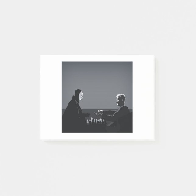 Spela schack med döden post-it block (Framsida)