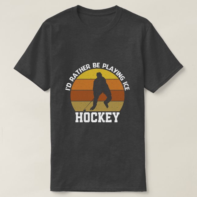 Spela snarare upp ishockey t shirt (Design framsida)