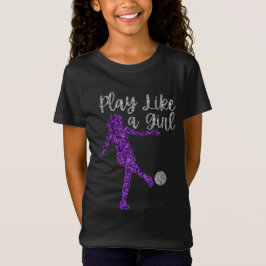 Spela som en Flickspelare i Glitter T Shirt
