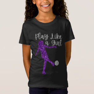 Spela som en Flickspelare i Glitter T Shirt