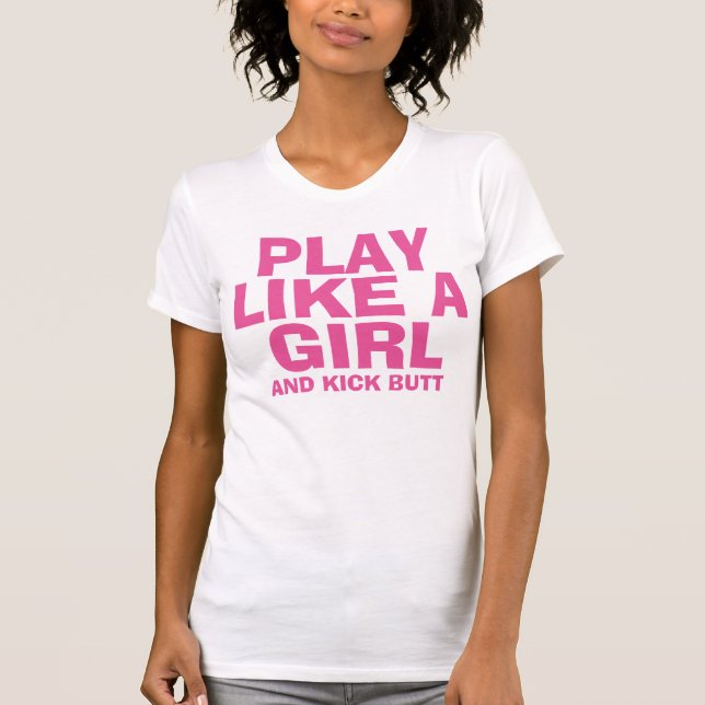 SPELA SOM EN GIRL T-shirts (Framsida)