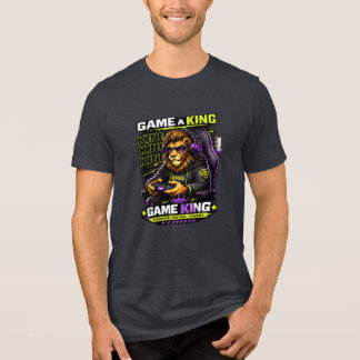 Spela som en kung – Lion Gamer Gaming T-Shirt
