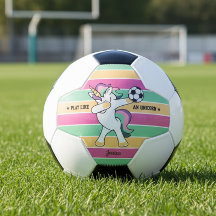 Spela som och Unicorn Retro Soccer Dabbing Unicorn