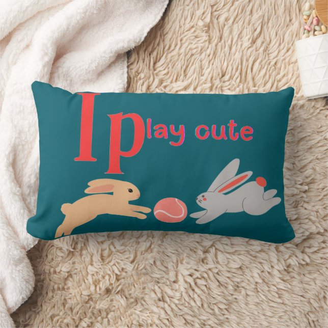 Spela söt lumbarkudde (Filt)