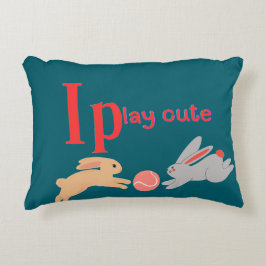 Spela söt prydnadskudde