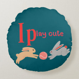 Spela söt rund kudde