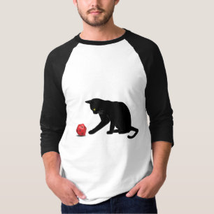 Spela spel i Cat Rolling Dice RPG Role Speling Lov T Shirt
