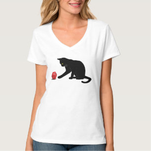 Spela spel i Cat Rolling Dice RPG Role Speling Lov T Shirt