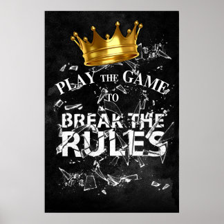 Spela spel i läget Regler - Kung Poster