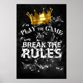 Spela spel i läget Regler - Kung Poster