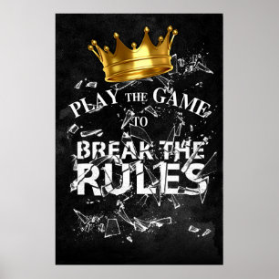 Spela spel i läget Regler - Kung Poster
