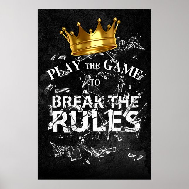 Spela spel i läget Regler - Kung Poster (Framsidan)