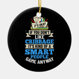 Spela spel på Cribbboard Player Card Regler Crib P Julgransprydnad Keramik