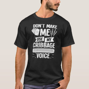 Spela spel på Cribbboard Player Card Regler Crib T Shirt