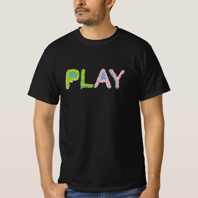 spela spel t shirt (Framsida)