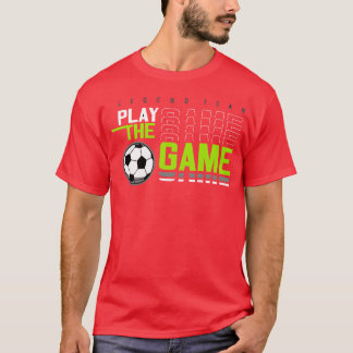 spela spelet sport typografi grafik vintage t shirt