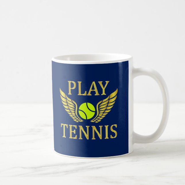 Spela tennis kaffemugg (Höger)