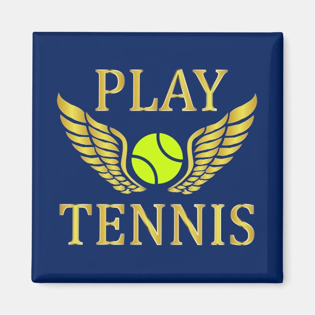 Spela tennis magnet (Framsidan)