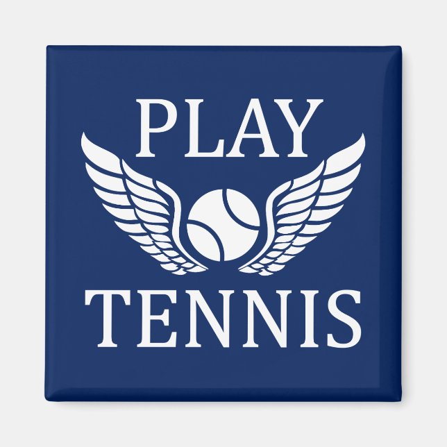 Spela tennis magnet (Framsidan)