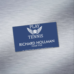 Spela tennis magnetiska visitkort