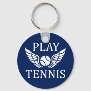 Spela tennis nyckelring
