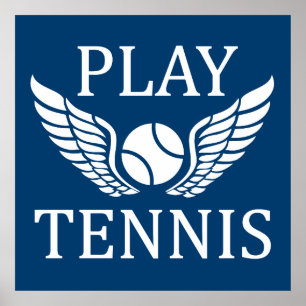 Spela tennis poster