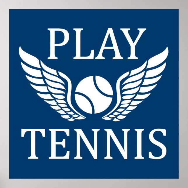 Spela tennis poster (Framsidan)