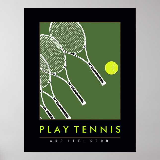 spela tennis poster (Framsidan)