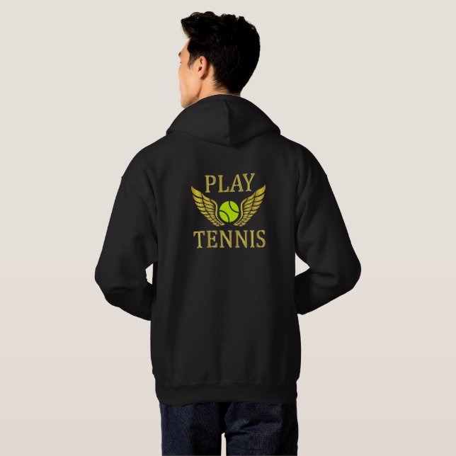 Spela tennis tröja med luva (Hel baksida)