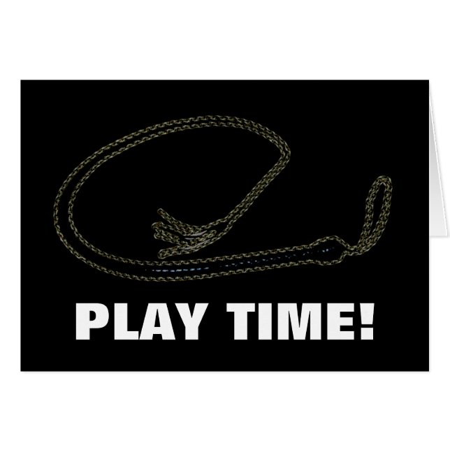 SPELA TID! HÄLSNINGSKORT (Framsidan Horizontal)