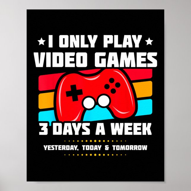 Spela TV-spel - PC-konsolspel - Roligt Vi Poster (Framsidan)
