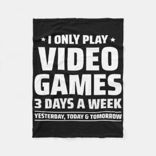 Spela TV-spel - Video Gamer Meme - Roligt Videokli Fleecefilt