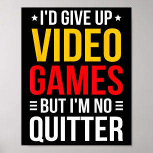 Spela TV-spel - Video Gamer Meme - Roligt Videokli Poster