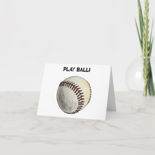 Spela upp basket Boll - Batter upp sport Kort (Framsida)