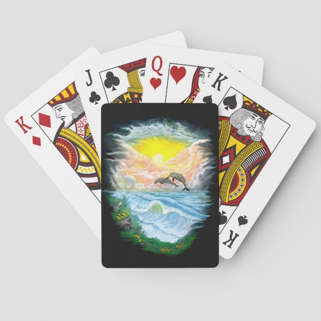 Spela upp delfiner i Sunshine Kortlek (Baksidan)