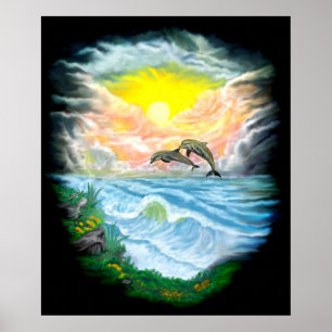 Spela upp delfiner i Sunshine Poster