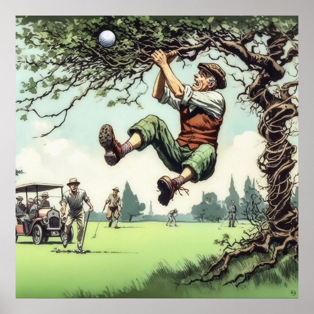 Spela upp den där den Ljuger - Golf Art-utskrift Poster (Framsidan)