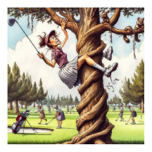 Spela upp den där den Ljuger - Golf Art-utskrift