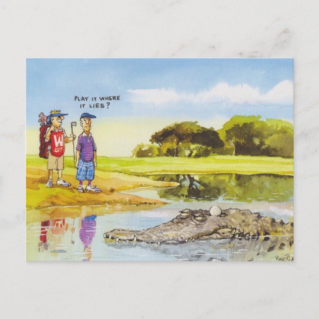 Spela upp den där den ljuger vykort (Framsida)