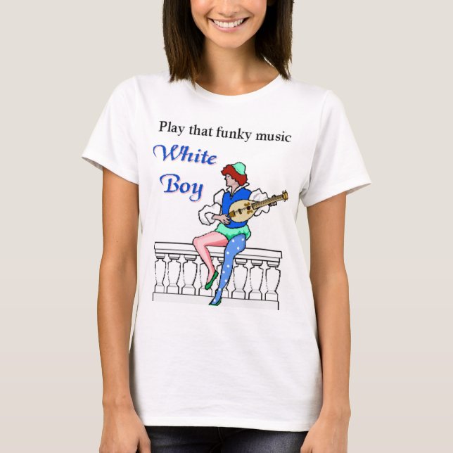 Spela upp den funkyn musik t shirt (Framsida)