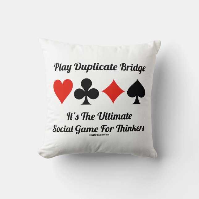 Spela upp duplicerat Bridge Ultimate Social-spel T Kudde (Framsida)